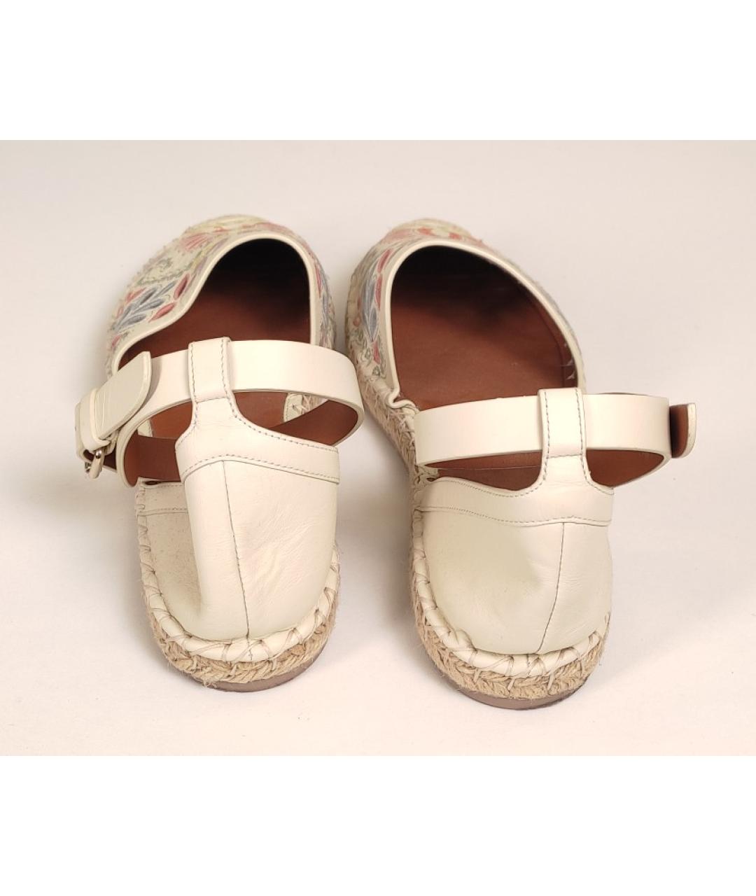 VALENTINO Бежевые кожаные эспадрильи, фото 4