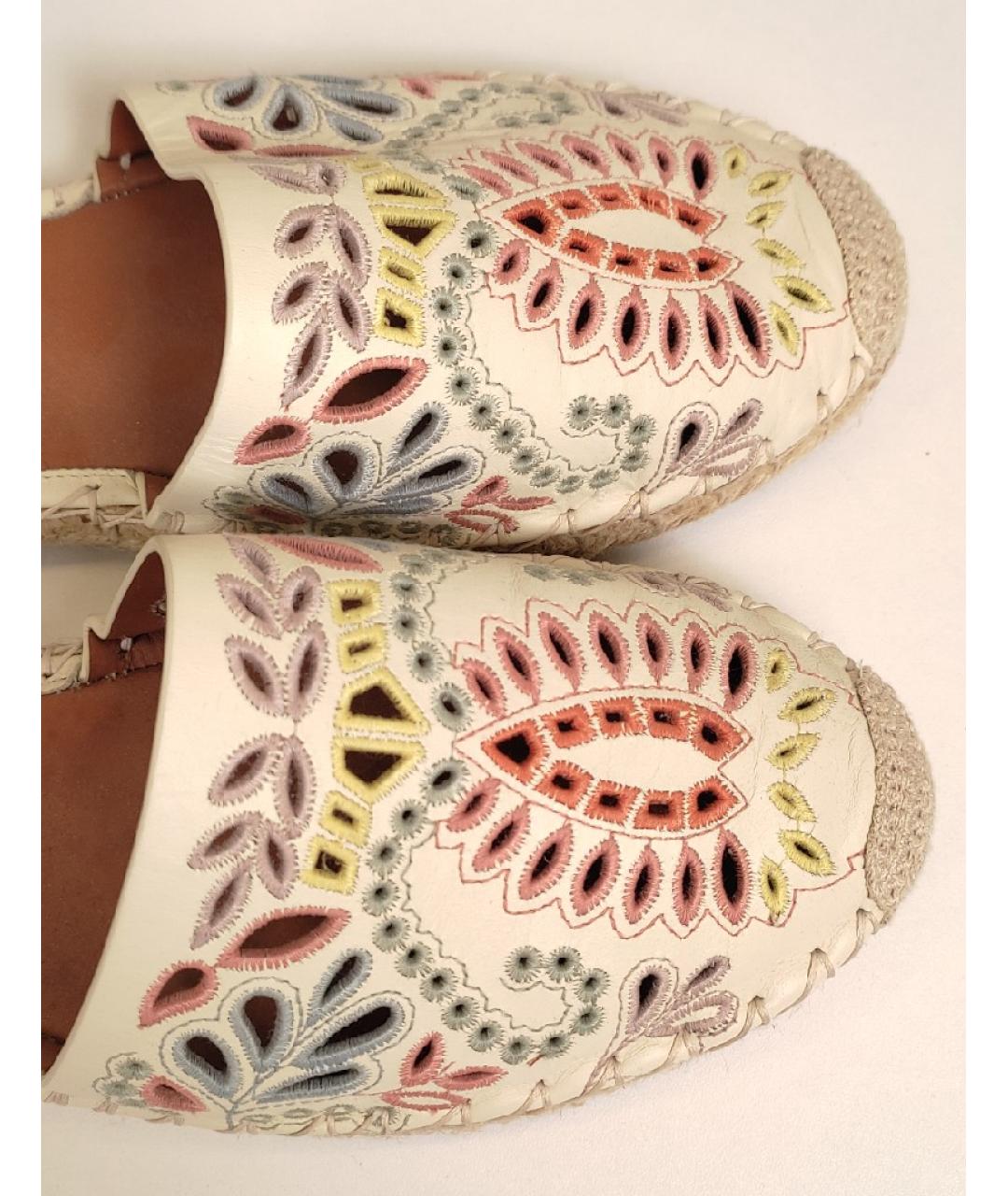 VALENTINO Бежевые кожаные эспадрильи, фото 5