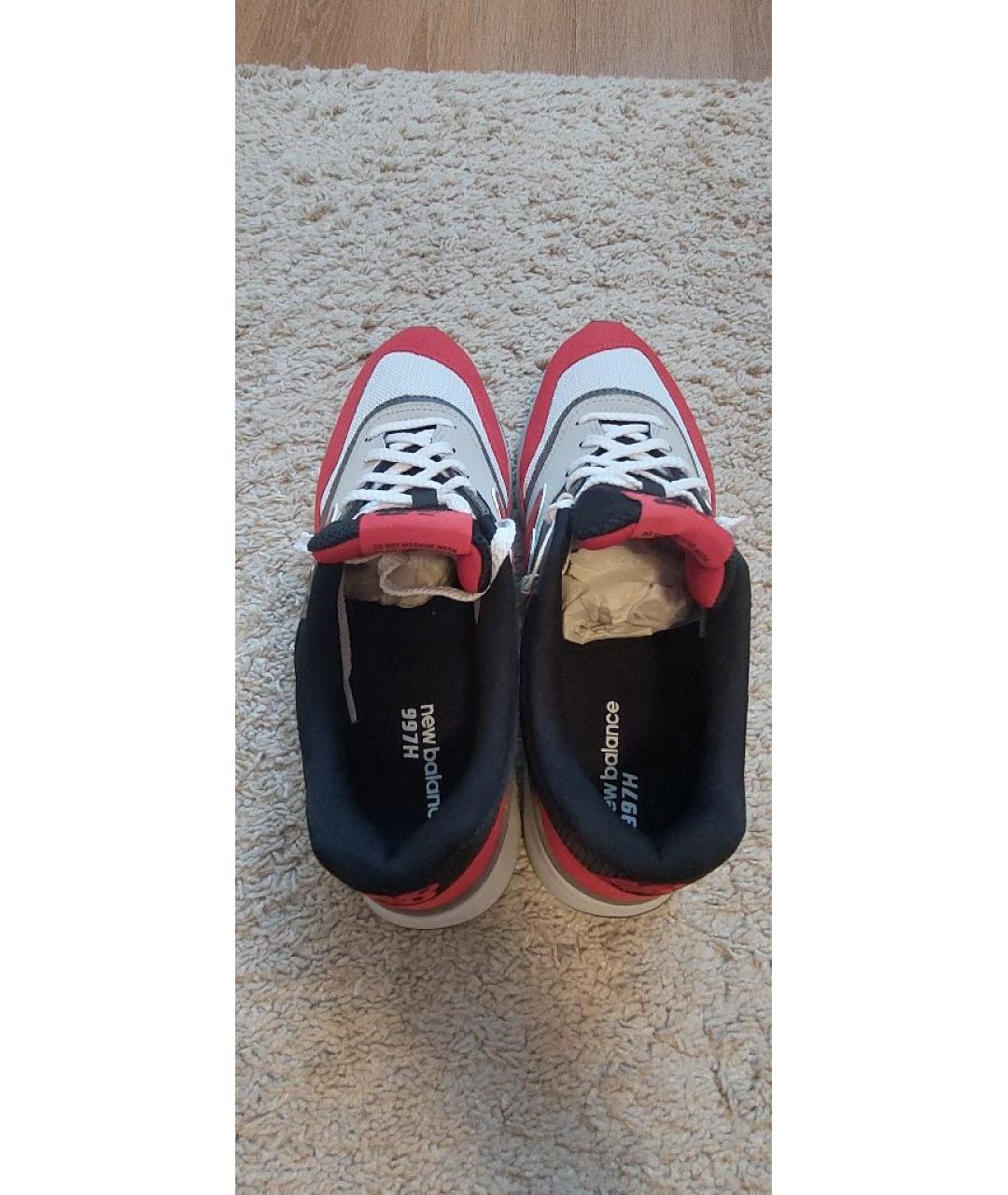 NEW BALANCE Красные замшевые низкие кроссовки / кеды, фото 3