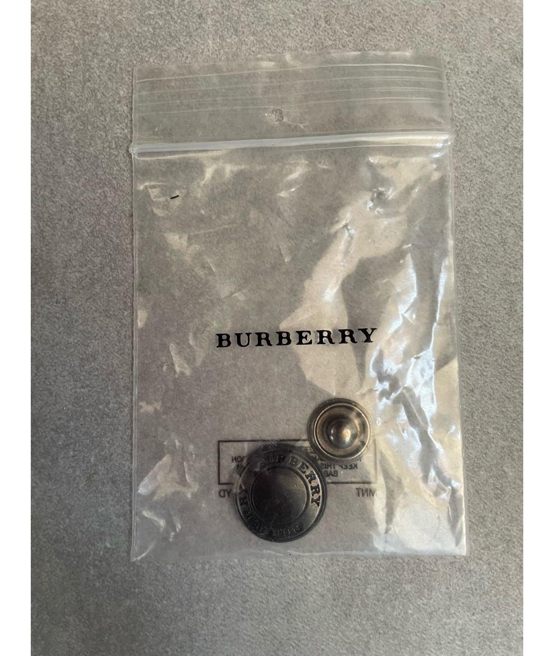 BURBERRY Черный полиэстеровый пуховик, фото 6