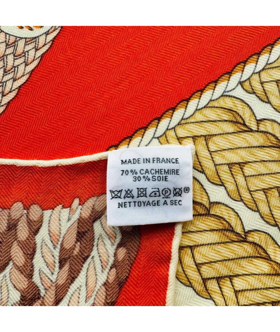 HERMES Мульти кашемировый платок, фото 7