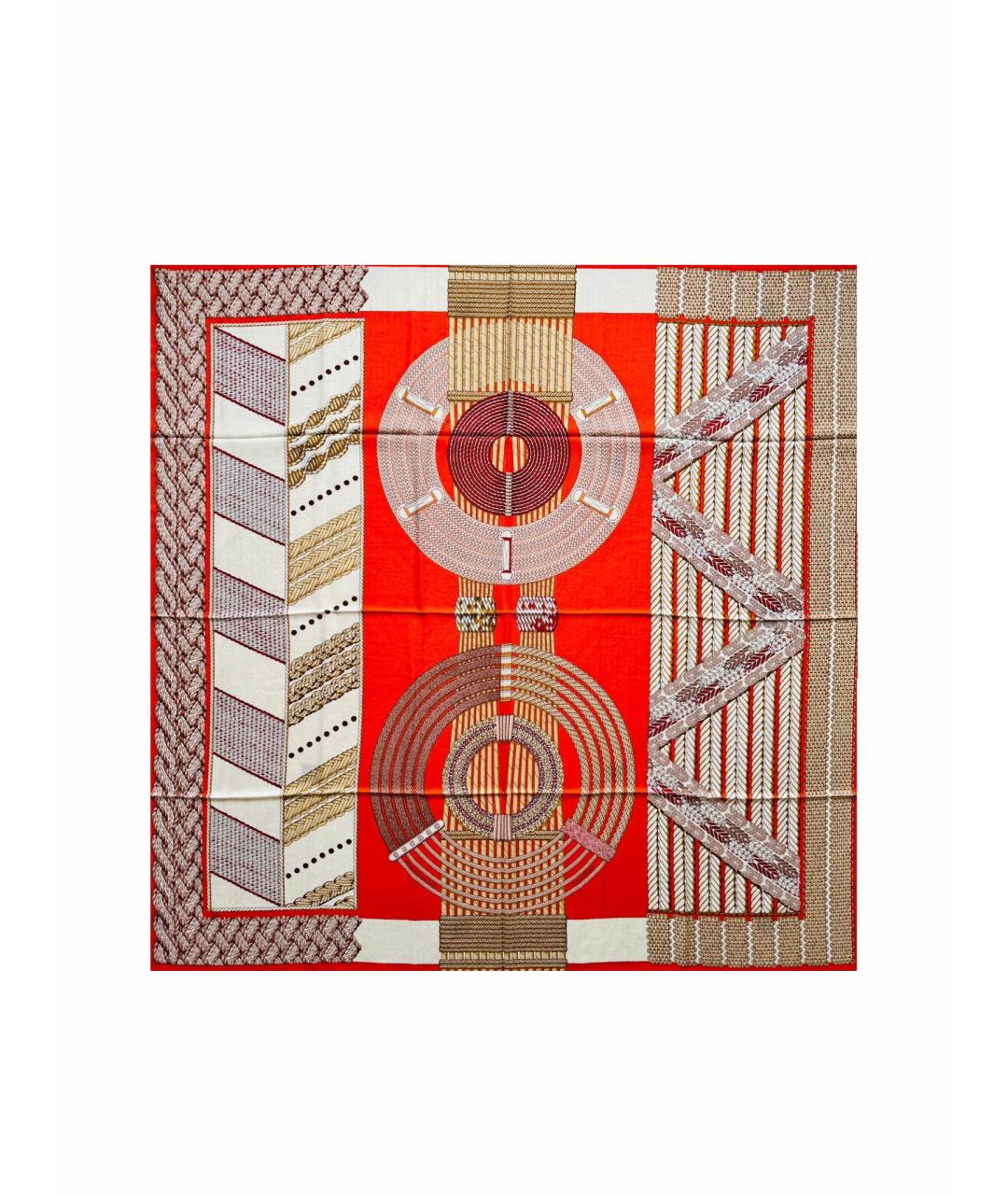 HERMES Мульти кашемировый платок, фото 1