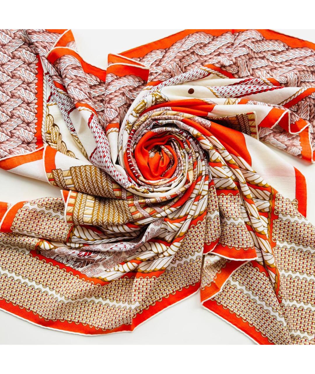 HERMES Мульти кашемировый платок, фото 2