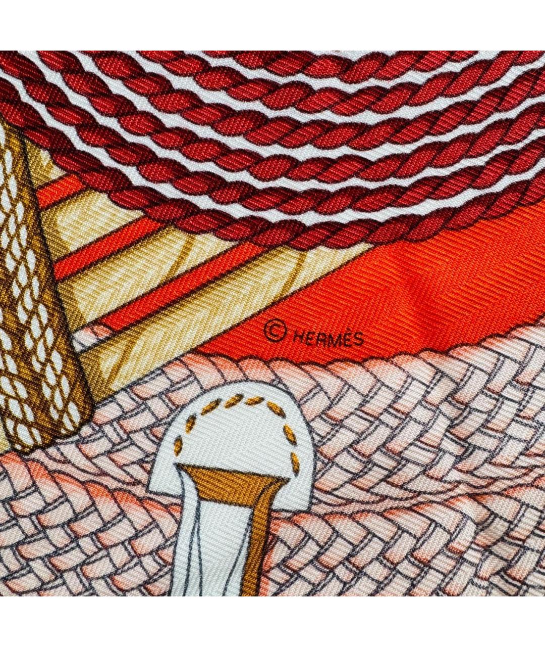 HERMES Мульти кашемировый платок, фото 6