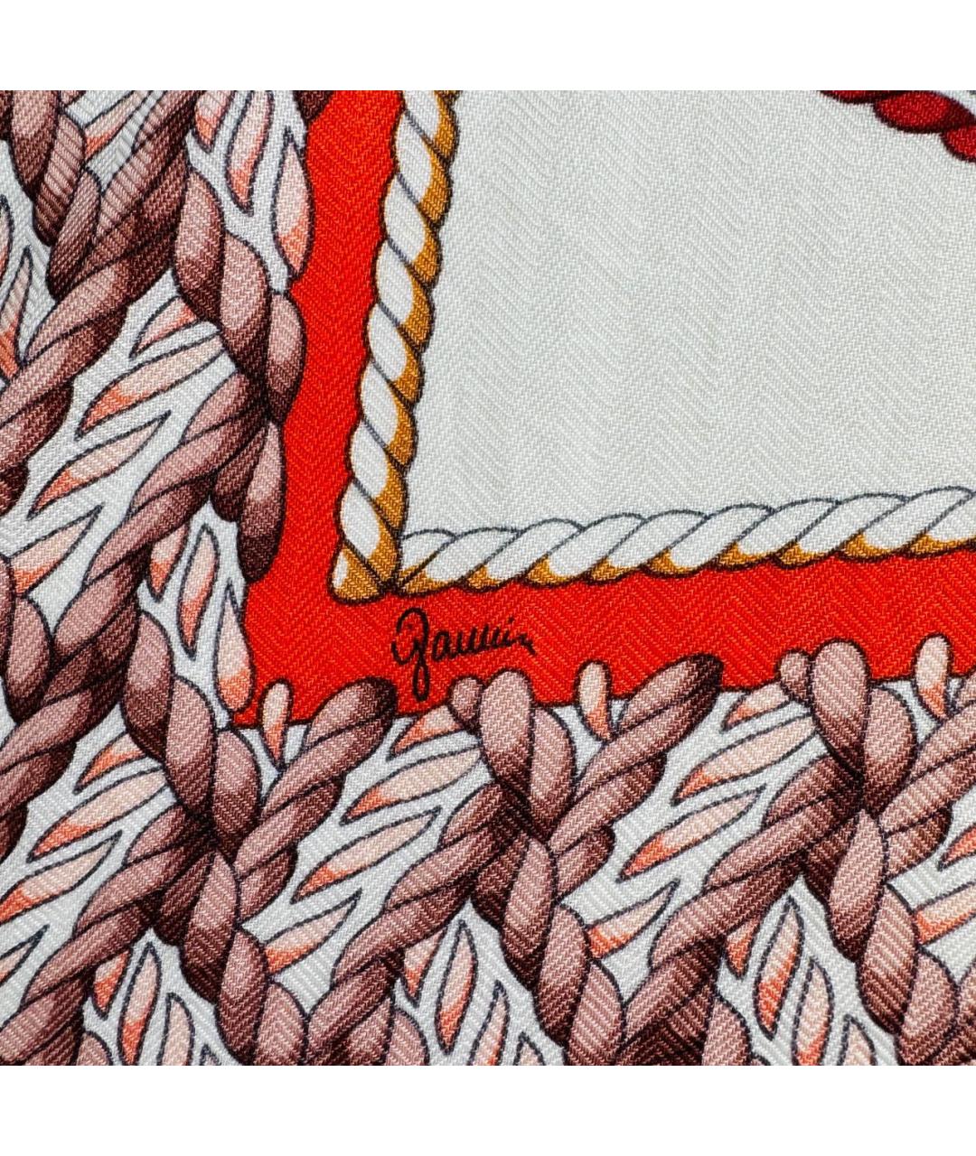 HERMES Мульти кашемировый платок, фото 5