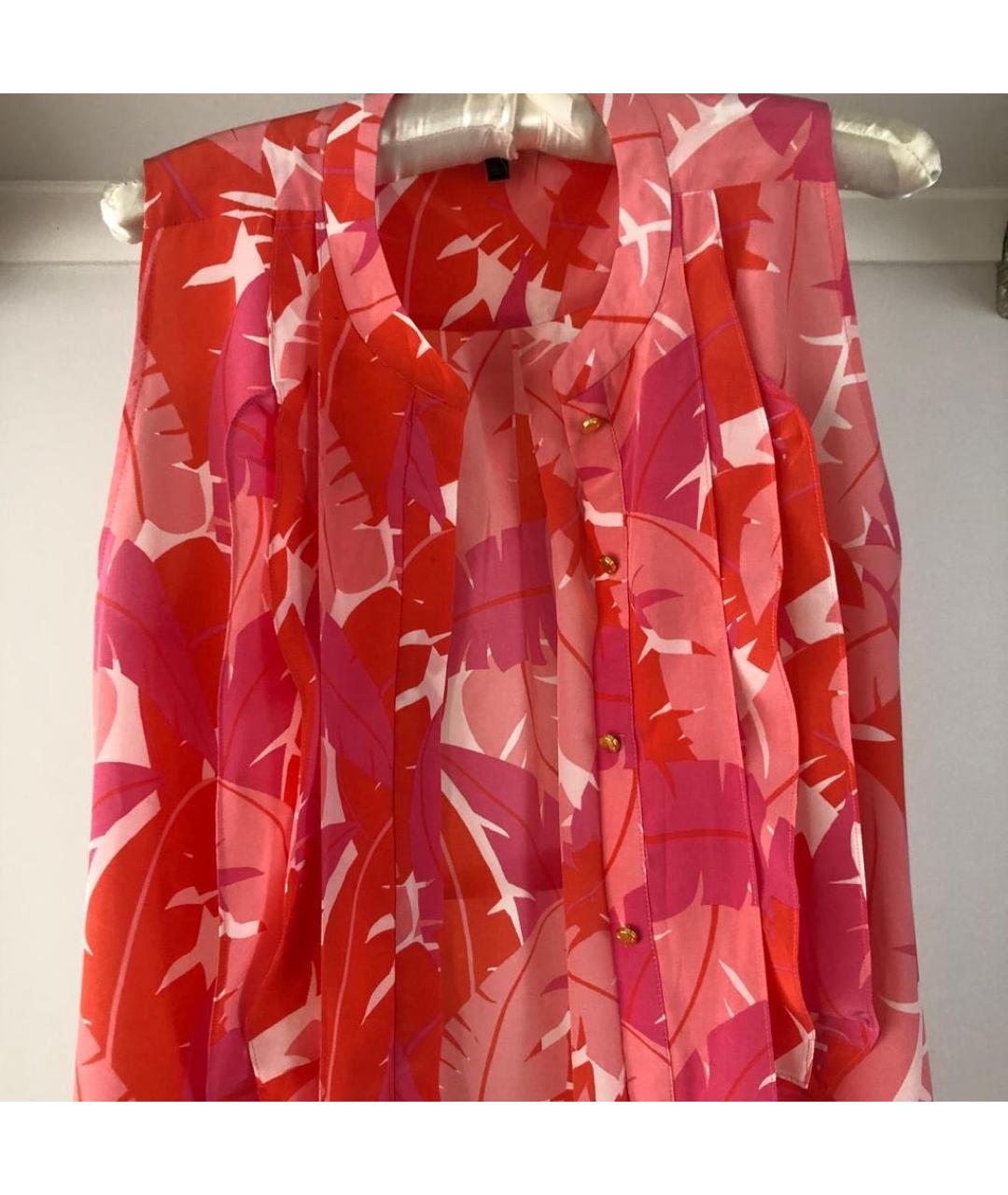 JUICY COUTURE Розовое шелковое повседневное платье, фото 2