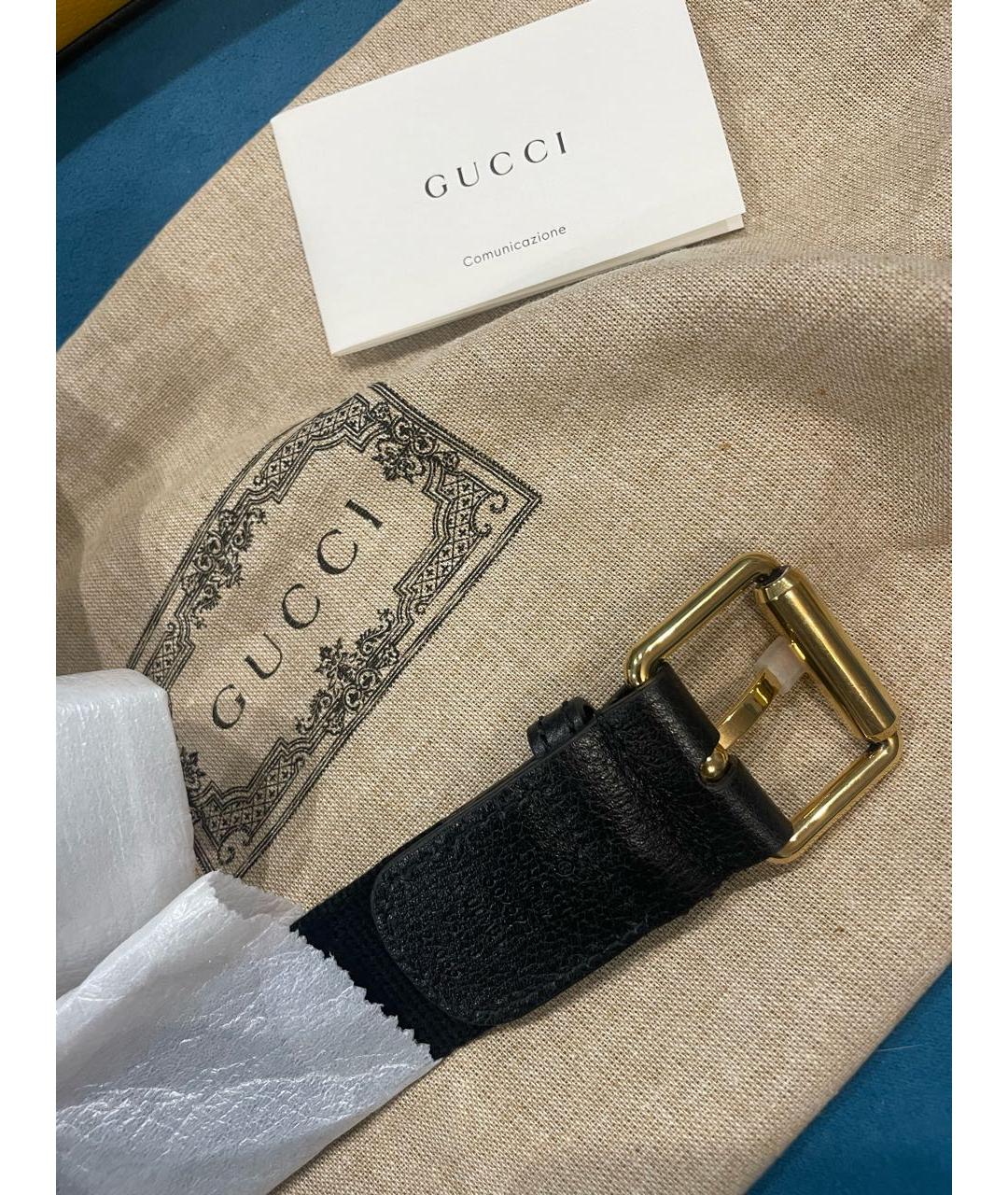 GUCCI Желтая кожаная поясная сумка, фото 5