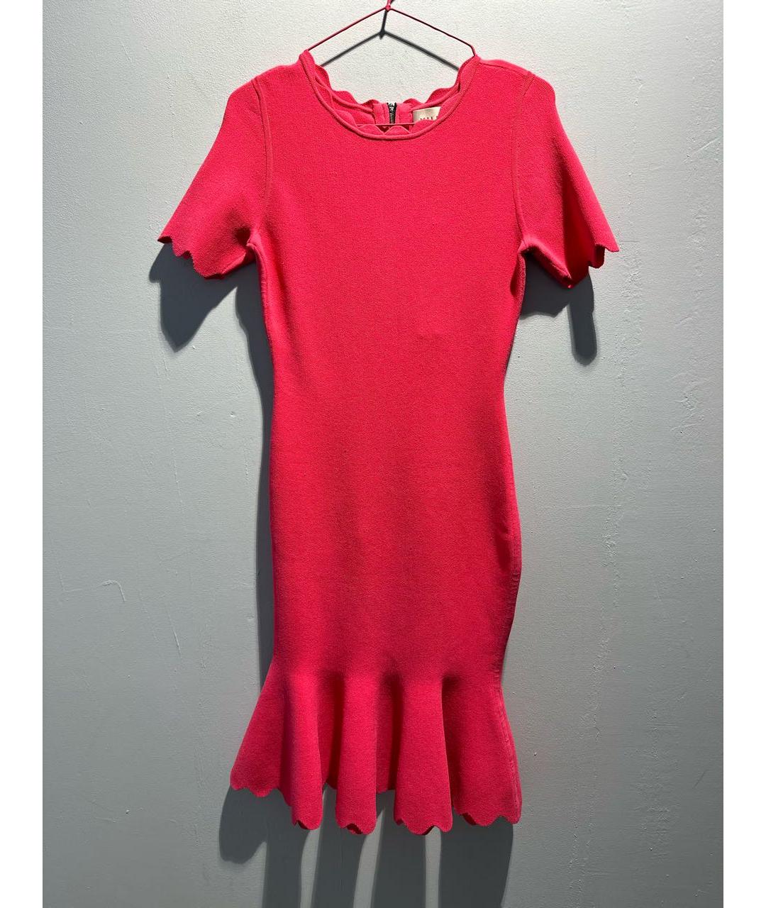 MILLY Розовое вискозное платье, фото 5