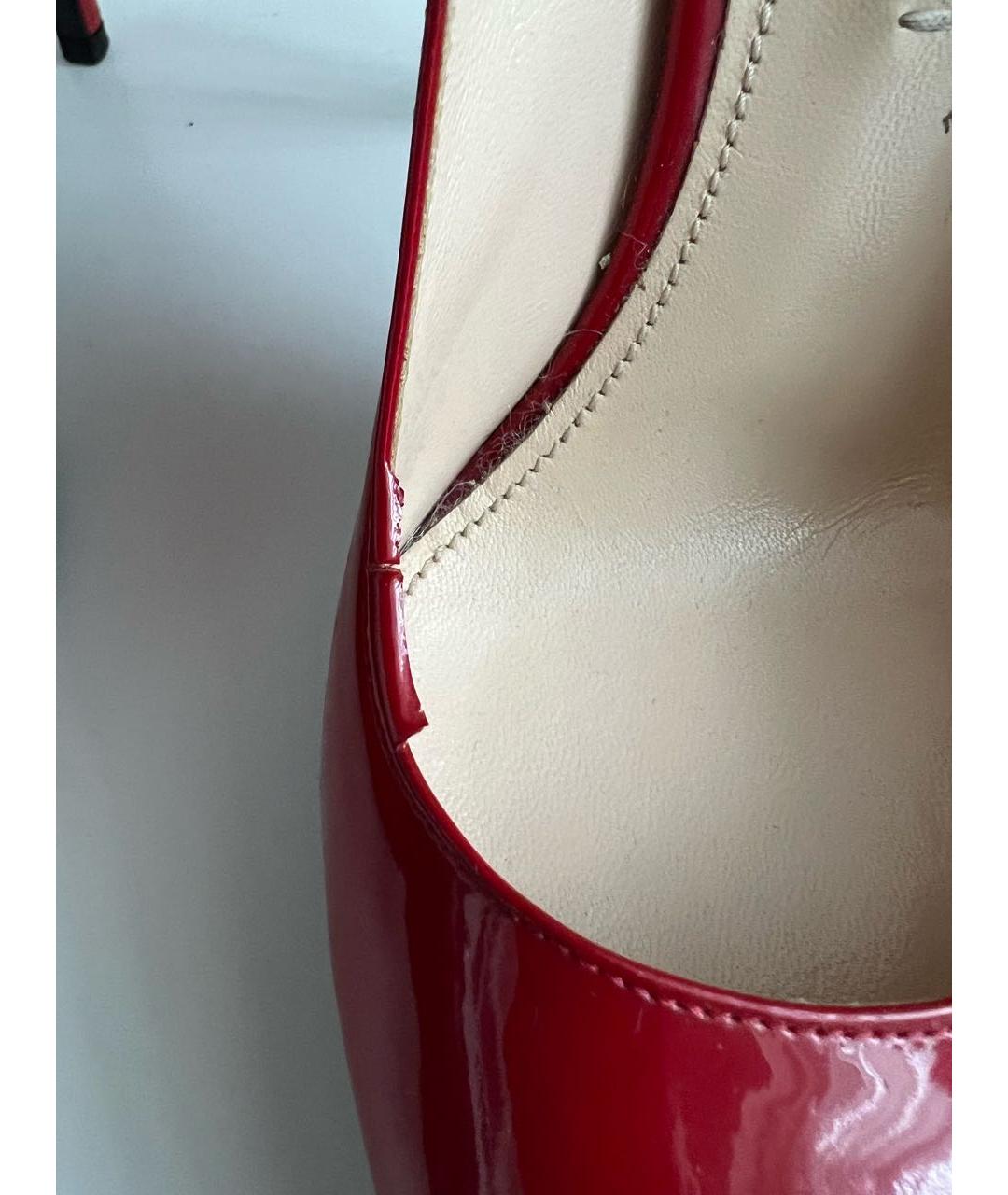 PRADA Красные туфли из лакированной кожи, фото 7