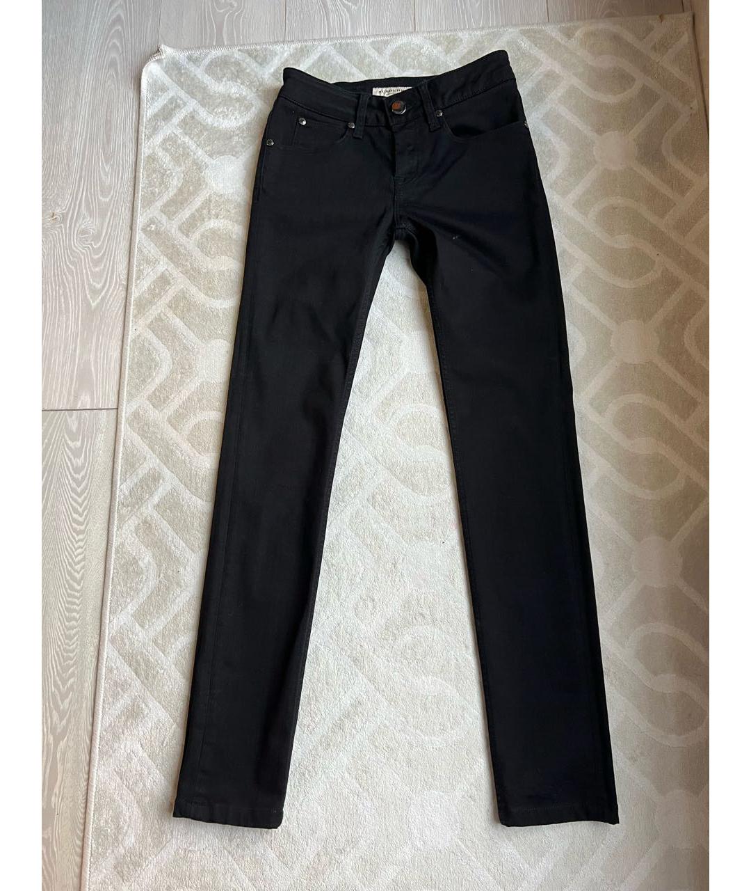BURBERRY Черные хлопко-эластановые джинсы слим, фото 8