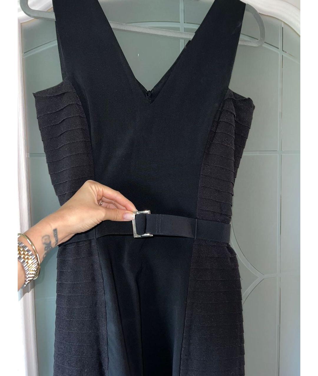 WOLFORD Черное полиэстеровое коктейльное платье, фото 3