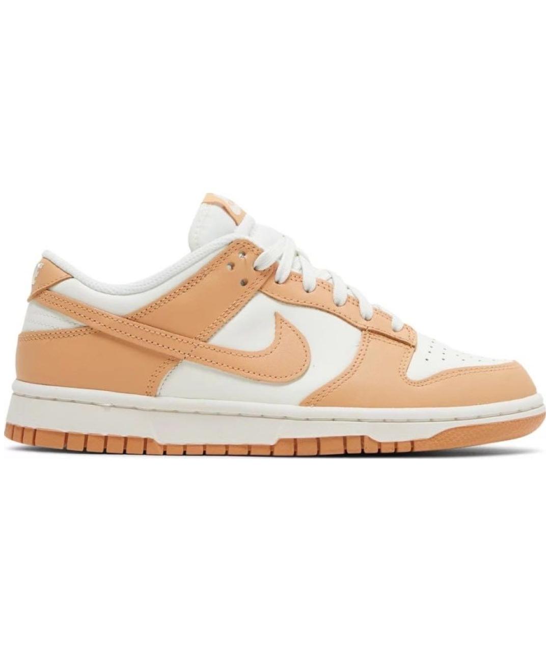 NIKE Оранжевое кожаные кроссовки, фото 5