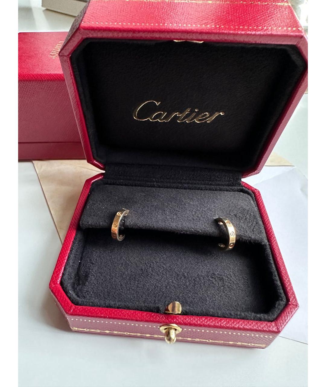 CARTIER Золотые серьги из желтого золота, фото 2