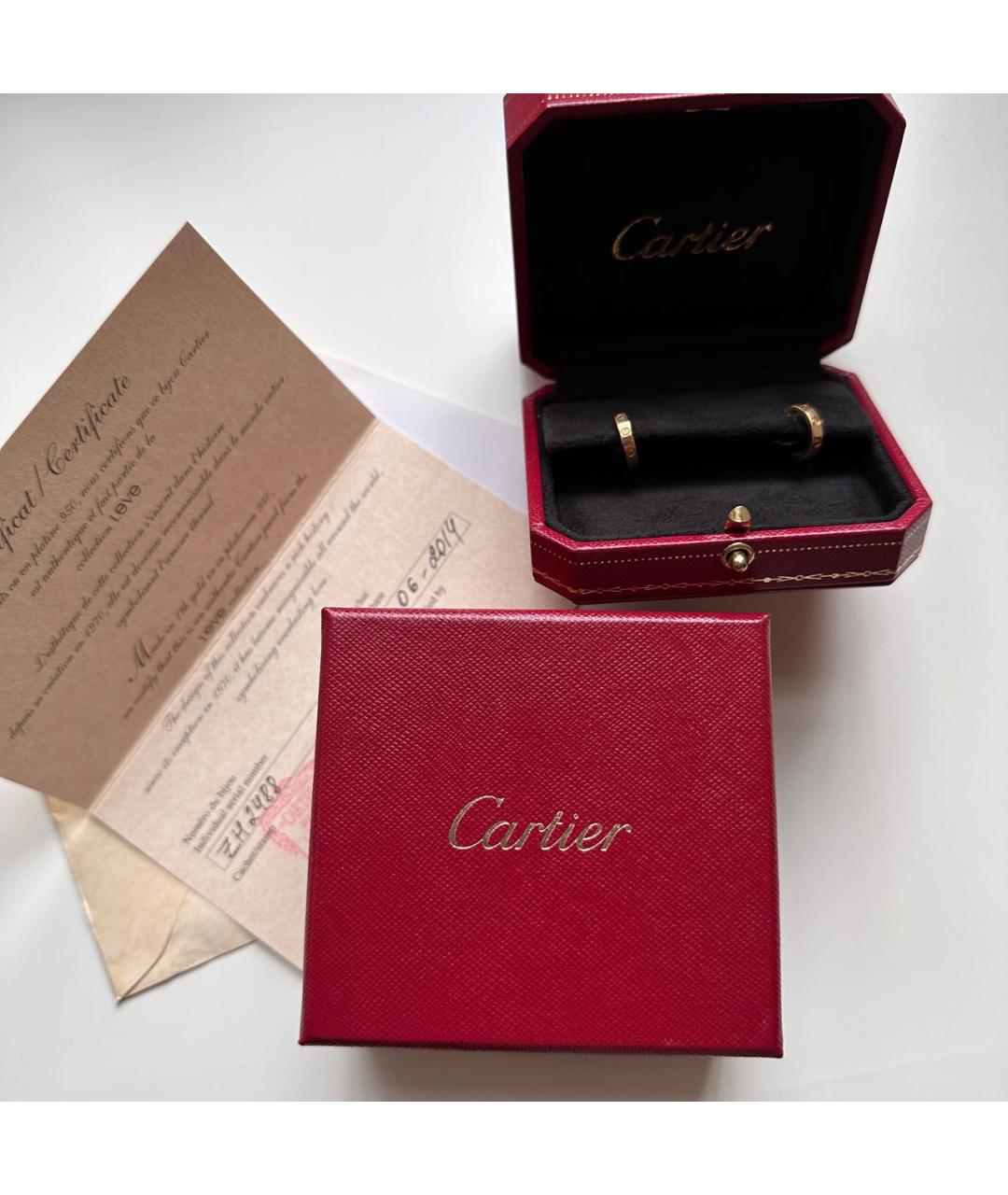 CARTIER Золотые серьги из желтого золота, фото 5