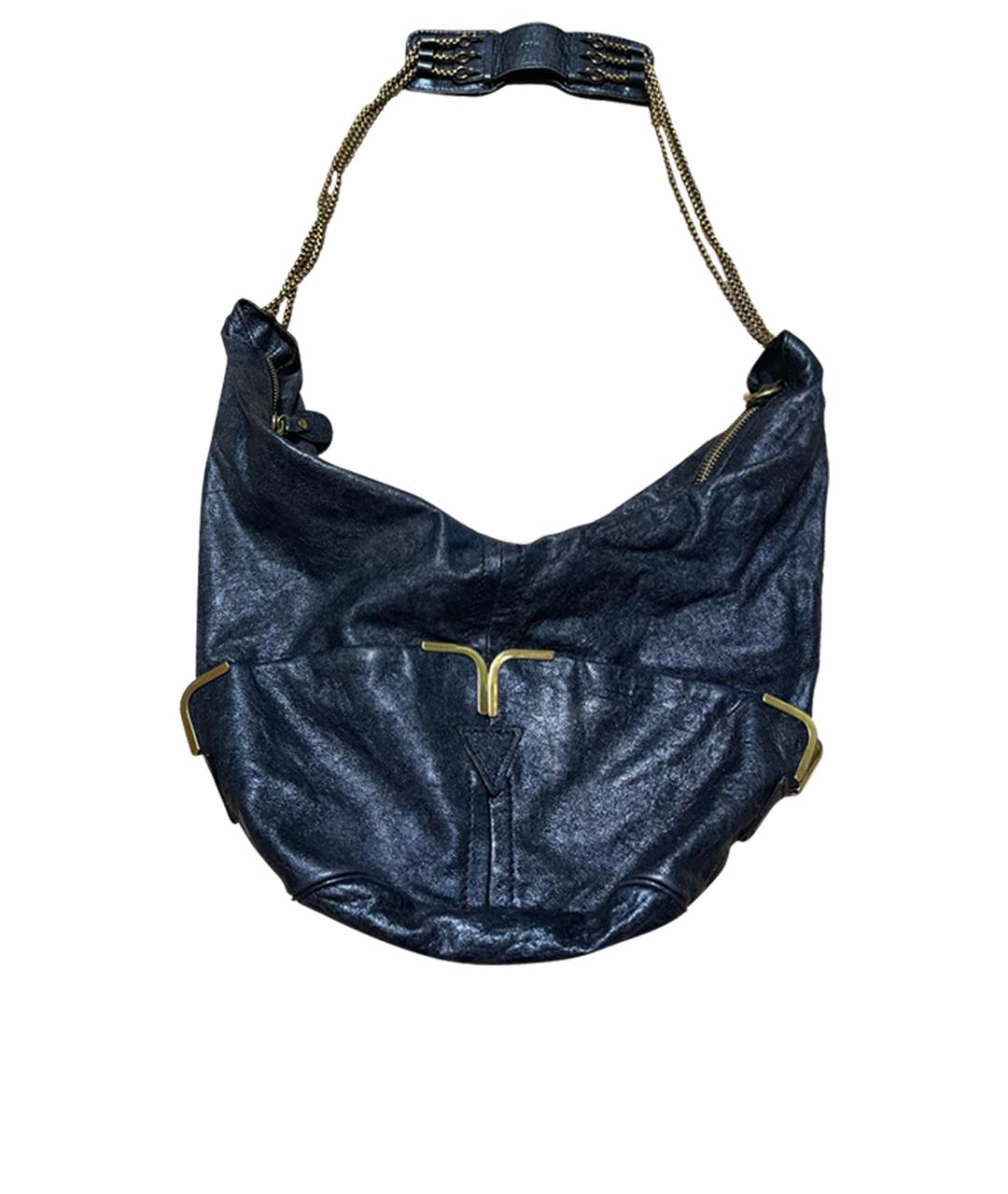CHLOE Темно-синяя кожаная сумка через плечо, фото 1