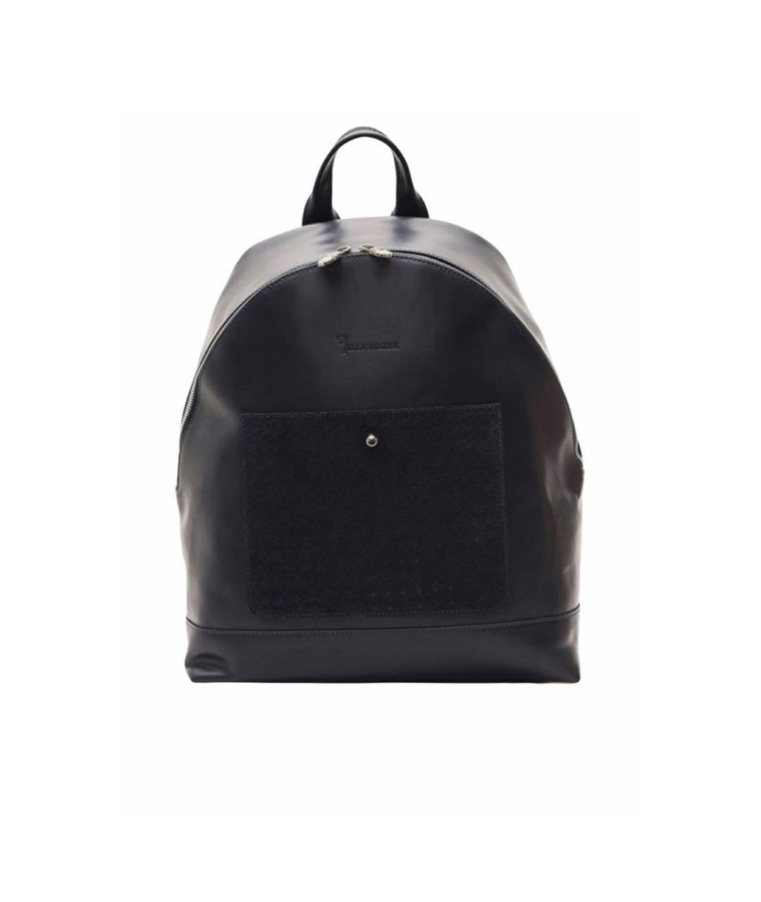 BILLIONAIRE Черный кожаный рюкзак, фото 7