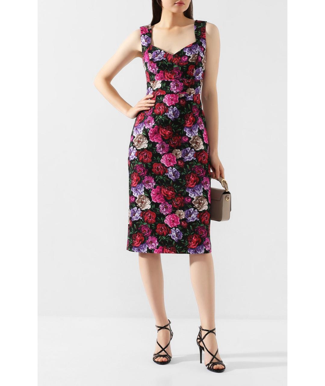 ESCADA Мульти вискозное коктейльное платье, фото 3
