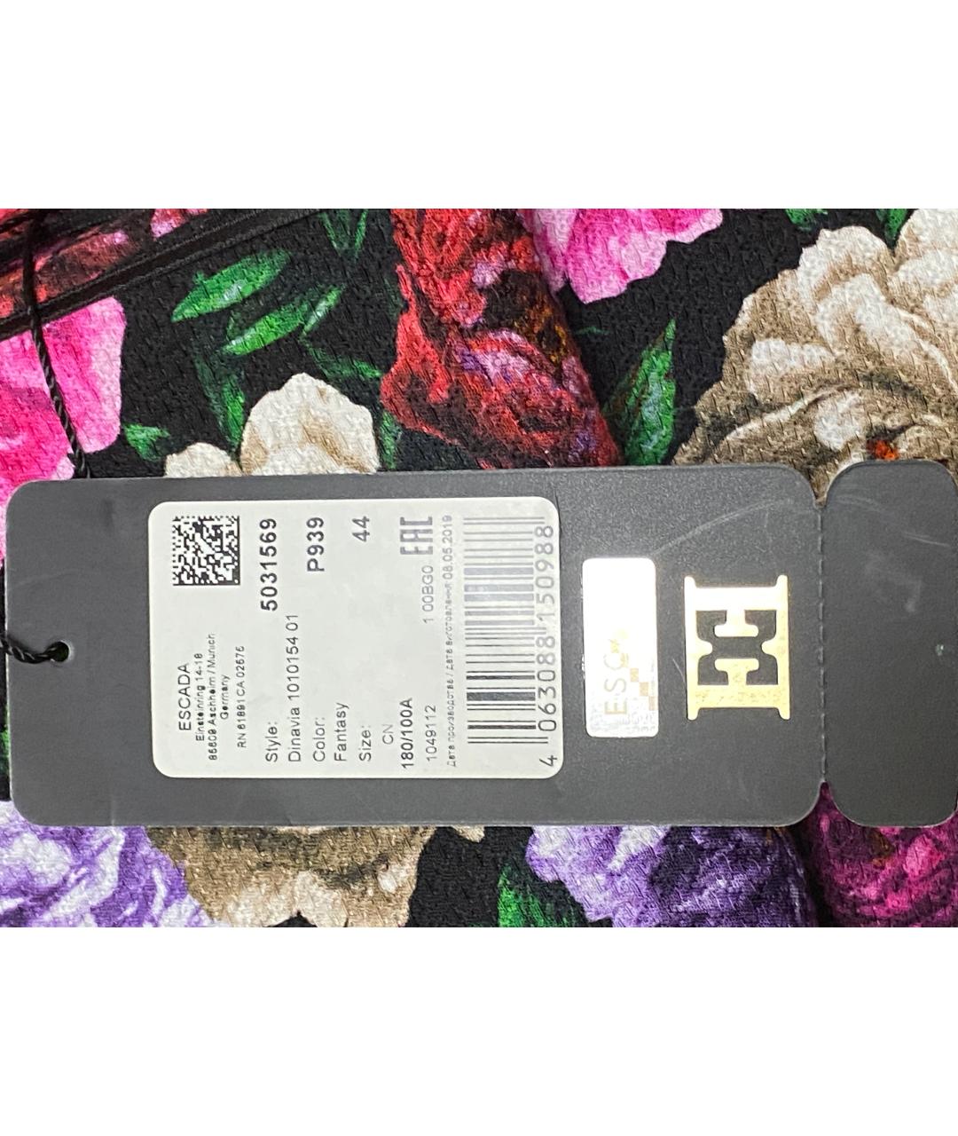 ESCADA Мульти вискозное коктейльное платье, фото 6