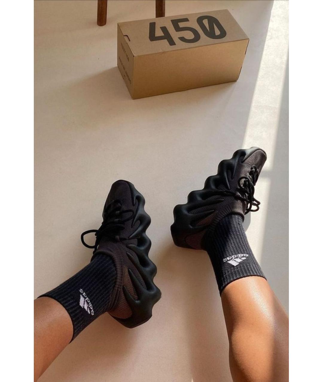 ADIDAS YEEZY Черные текстильные кроссовки, фото 5