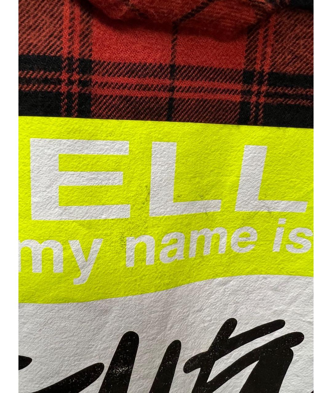 VETEMENTS Красная хлопковая кэжуал рубашка, фото 8