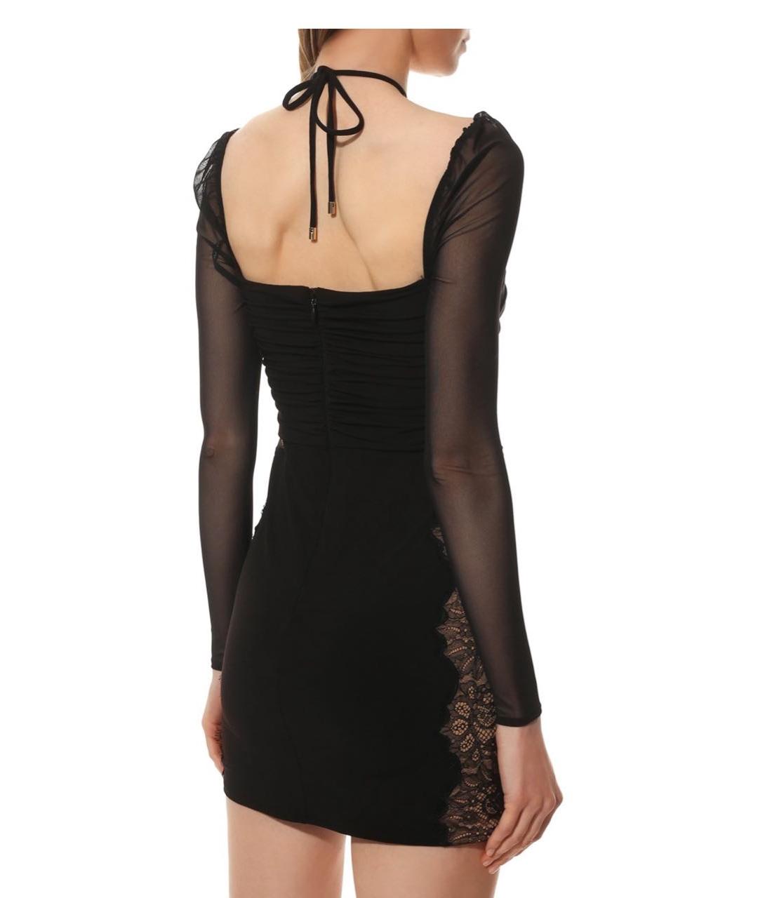 SELF-PORTRAIT Черное полиэстеровое коктейльное платье, фото 9