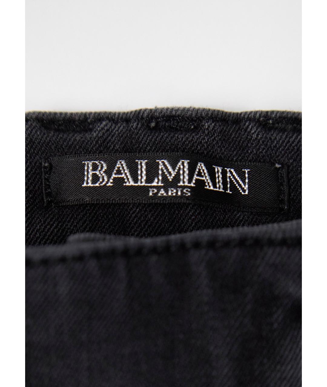 BALMAIN Серые хлопковые детские джинсы, фото 3