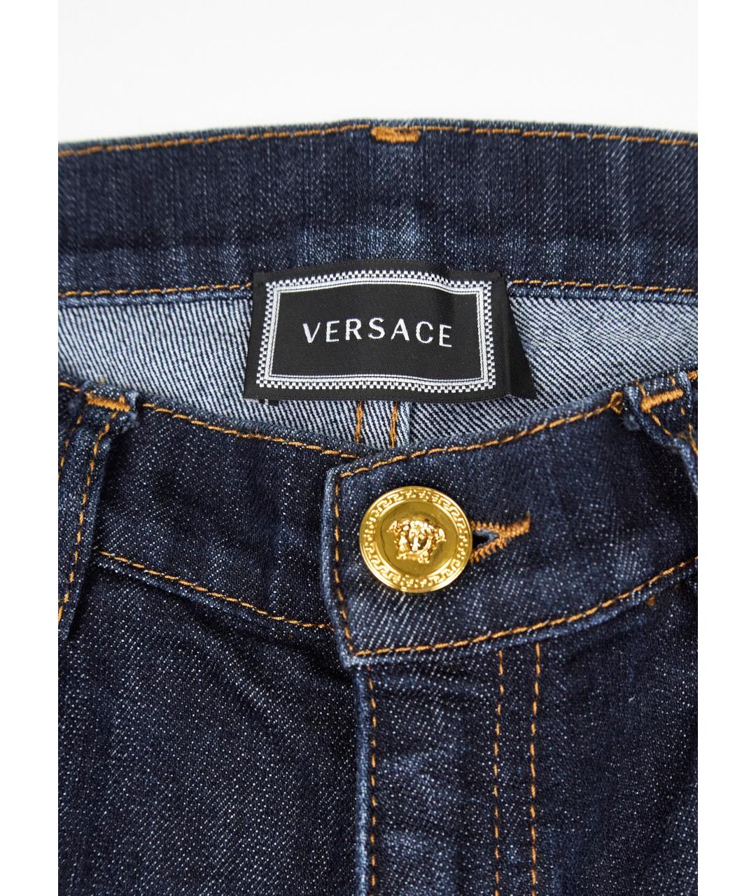 VERSACE Синие хлопковые детские джинсы, фото 3