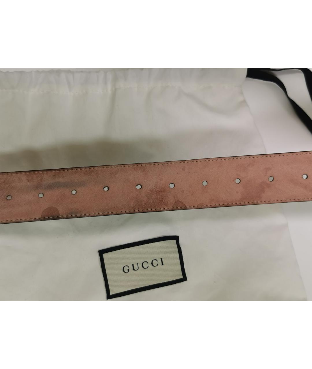 GUCCI Черный кожаный ремень, фото 7