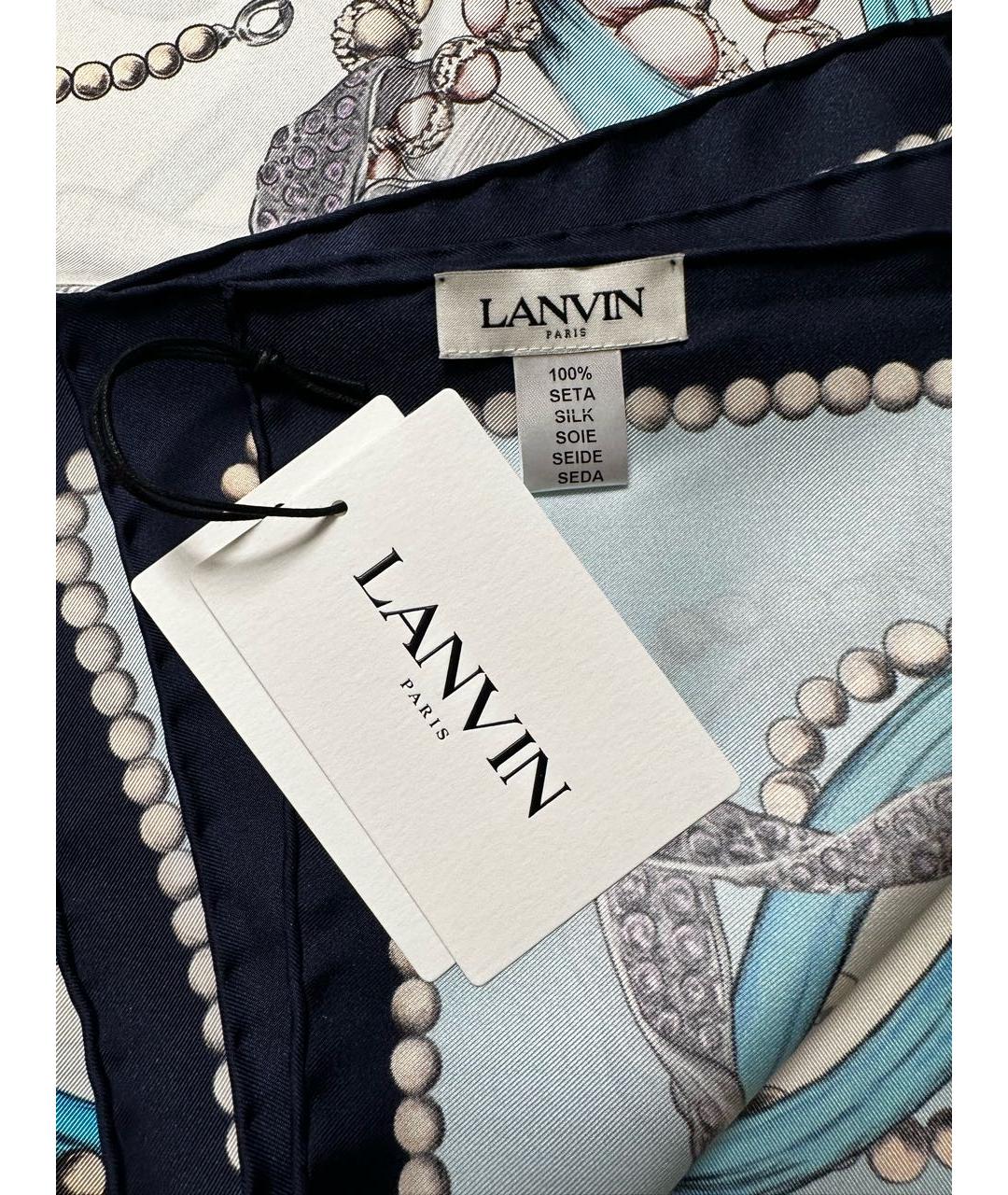 LANVIN Мульти шелковый платок, фото 6