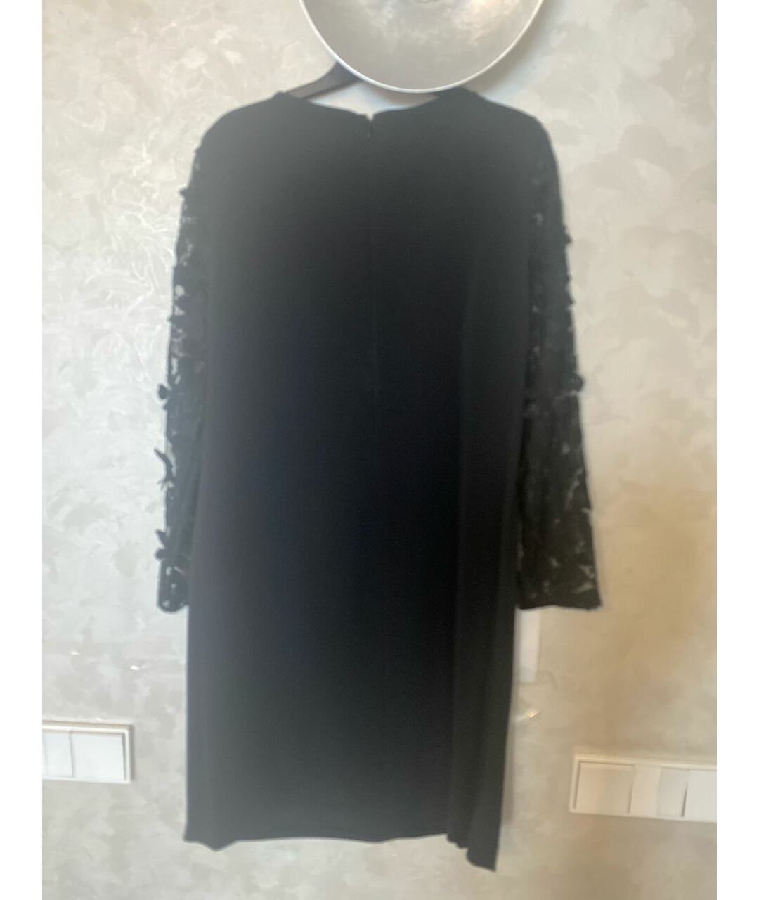 GIAMBA Черное вискозное коктейльное платье, фото 2