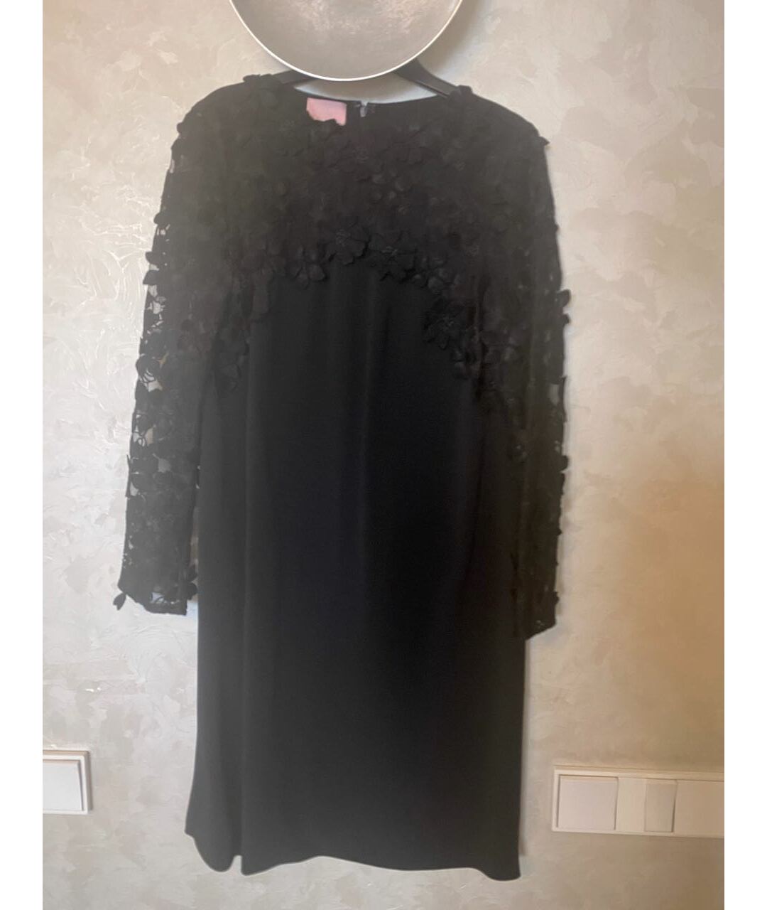 GIAMBA Черное вискозное коктейльное платье, фото 5