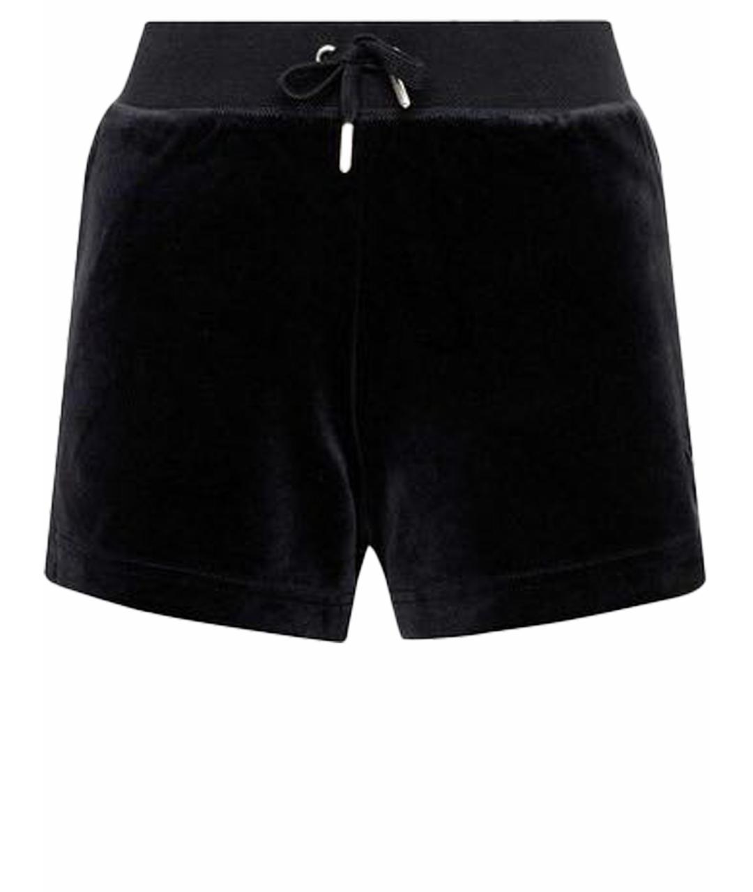 JUICY COUTURE Черные велюровые шорты, фото 1