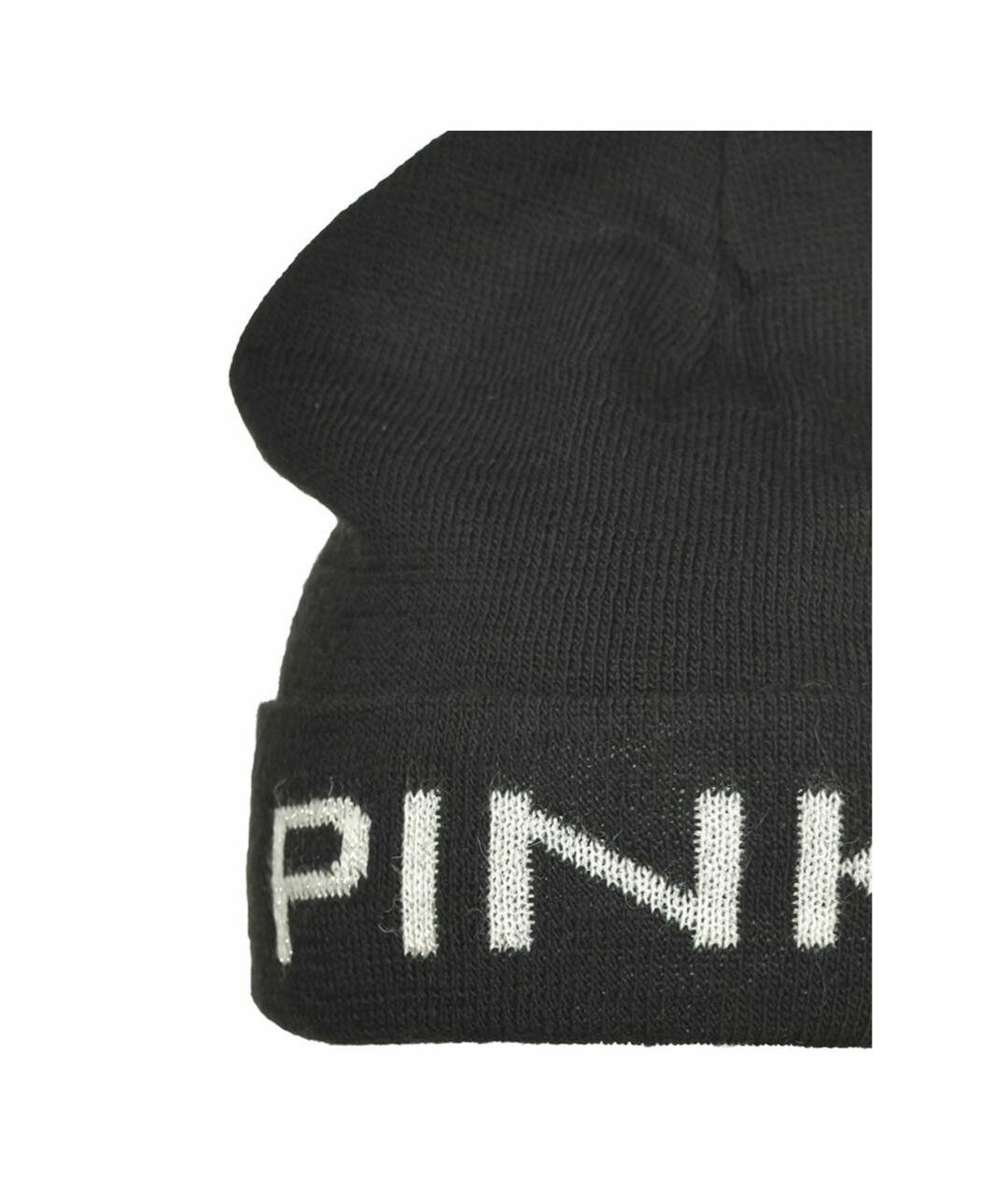 PINKO Черная шерстяная шапка, фото 2