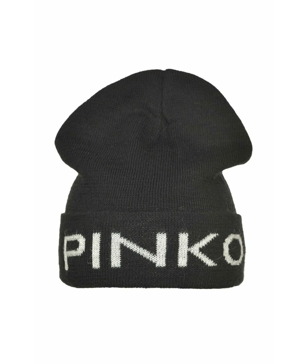 PINKO Черная шерстяная шапка, фото 1