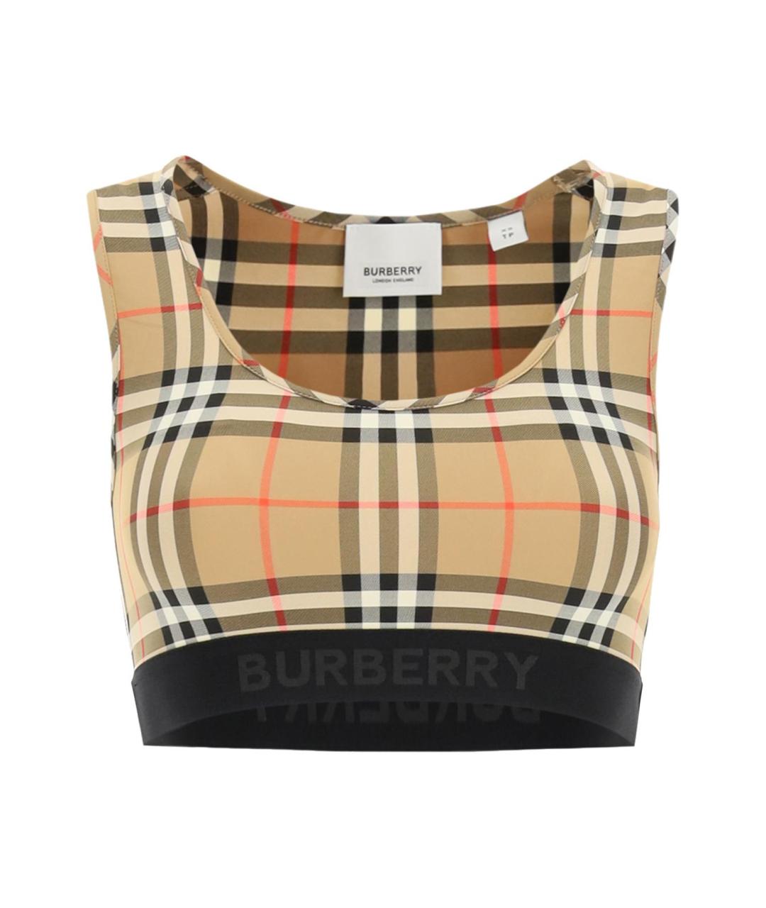 BURBERRY Бежевая майка, фото 2