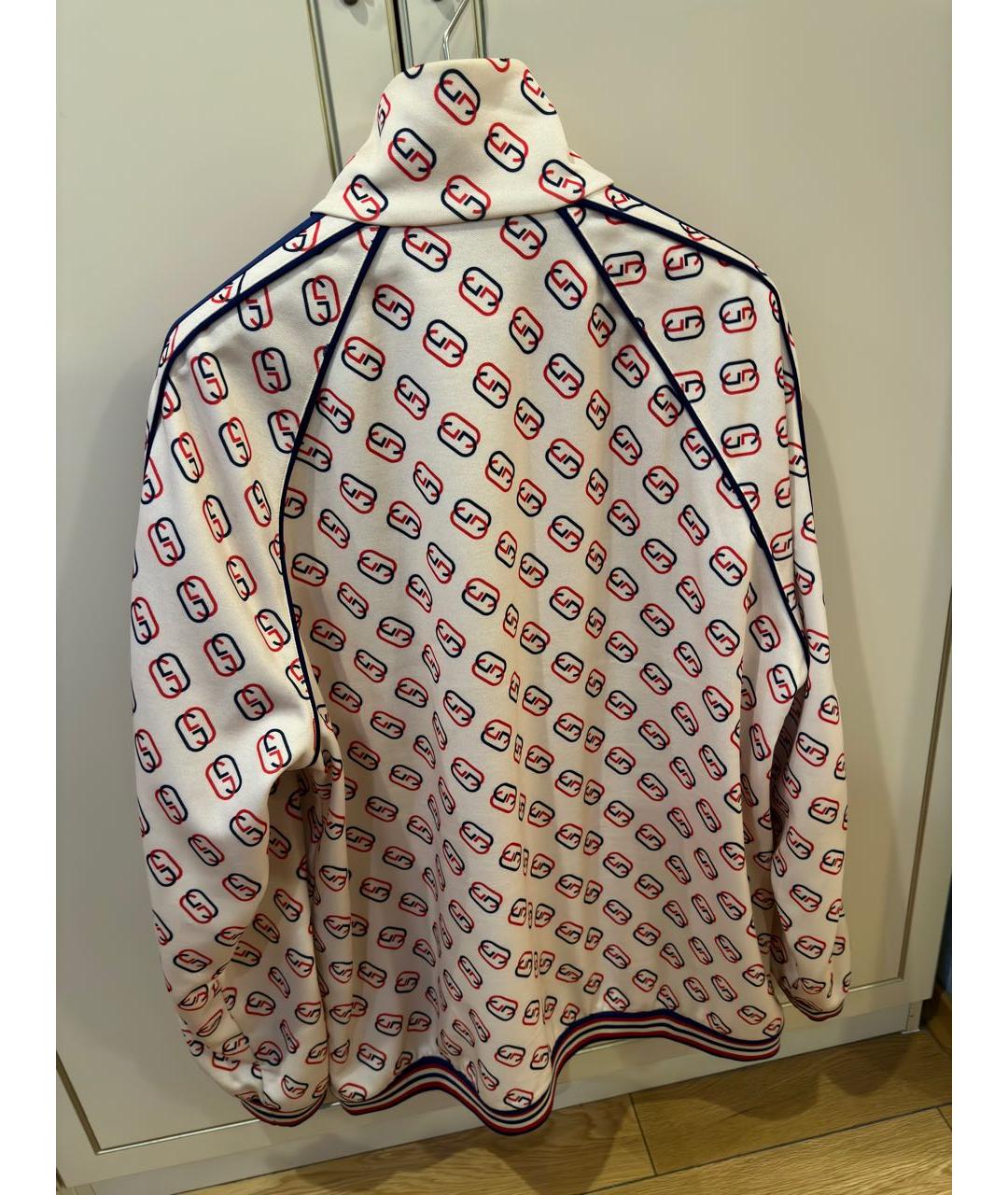 GUCCI Бежевая хлопковая спортивная куртка, фото 2