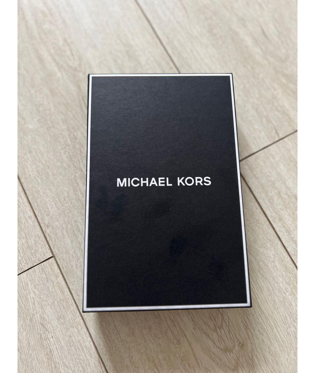 MICHAEL KORS Черный кожаный ремень, фото 8