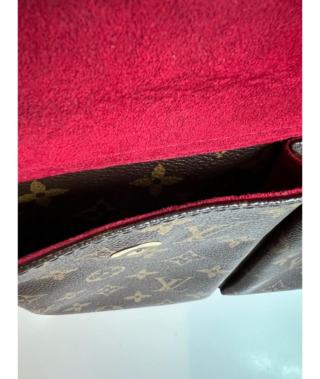 LOUIS VUITTON Коричневая сумка с короткими ручками, фото 3