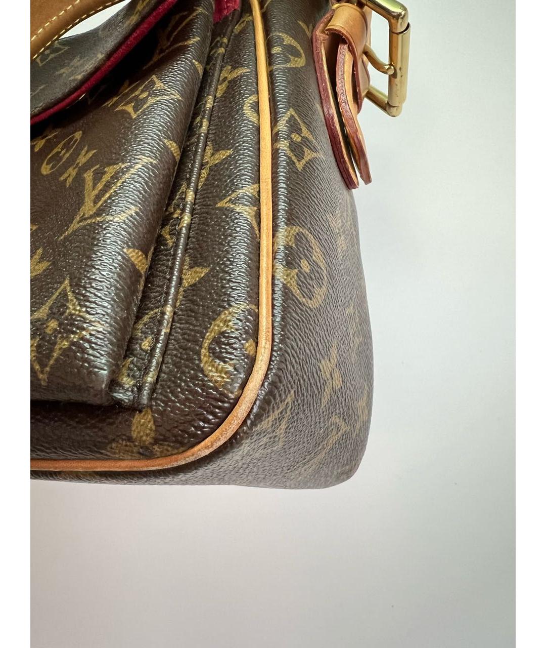 LOUIS VUITTON Коричневая сумка с короткими ручками, фото 4