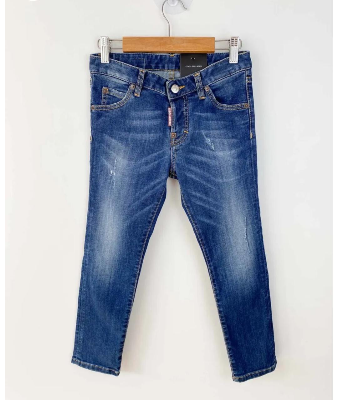DSQUARED2 Синие деним детские джинсы, фото 5