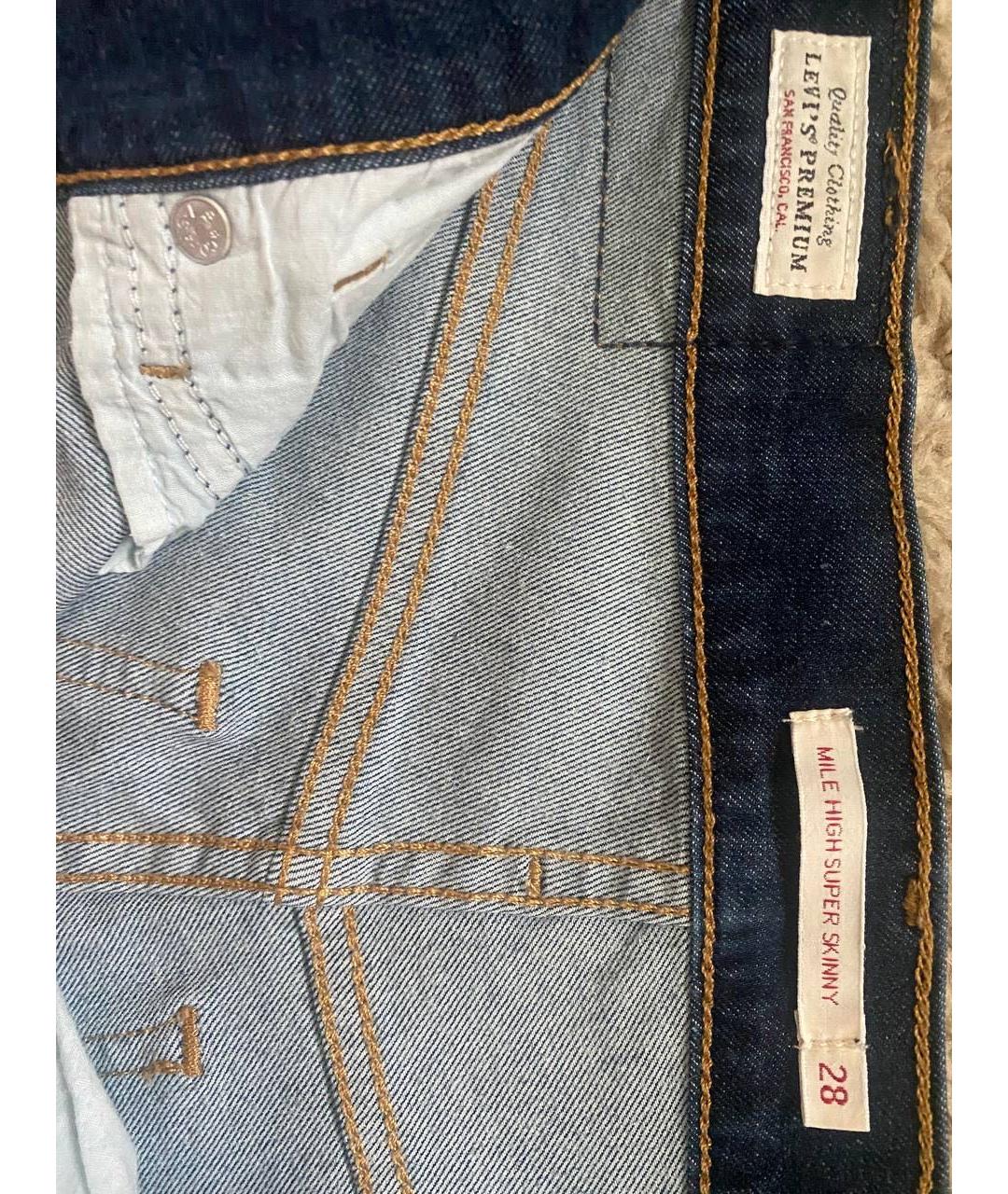 LEVI'S Темно-синие джинсы слим, фото 4