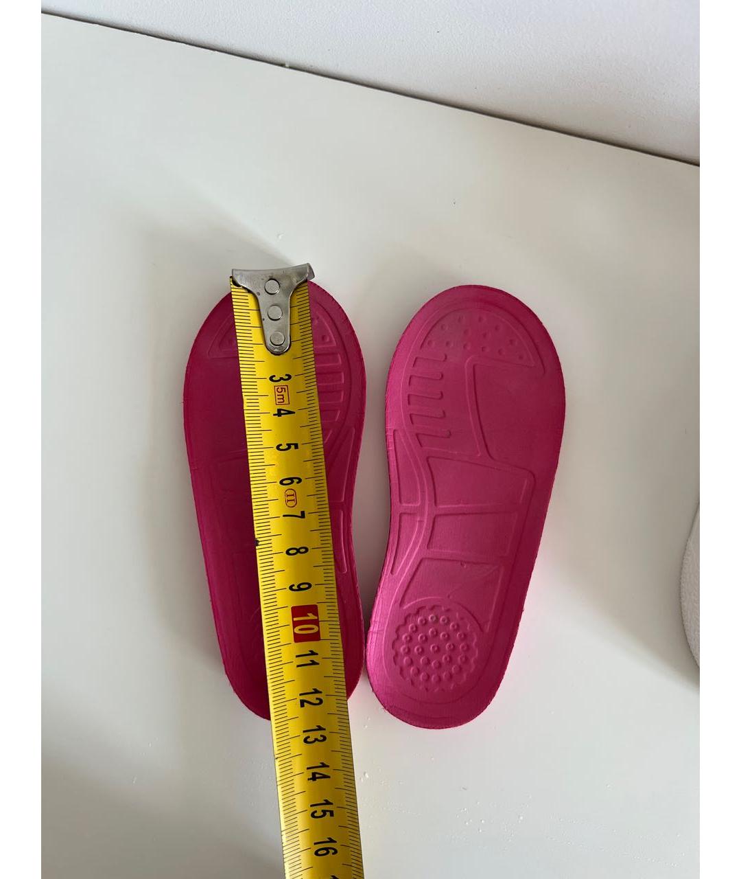 DOLCE&GABBANA Розовые резиновые сандалии и шлепанцы, фото 7
