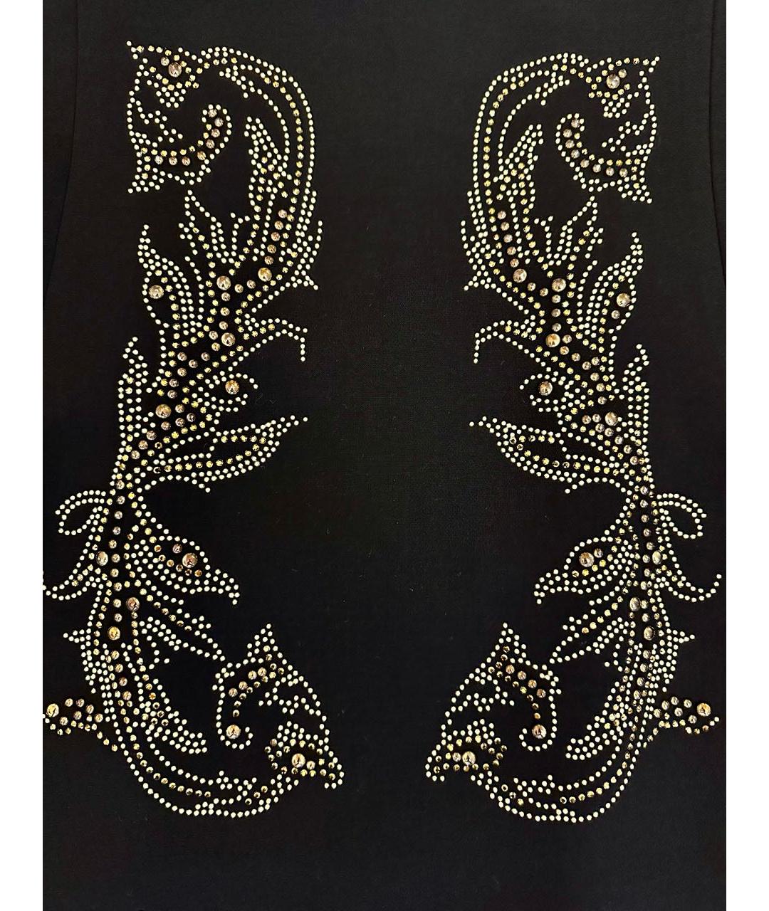 VERSACE COLLECTION Черное коктейльное платье, фото 6