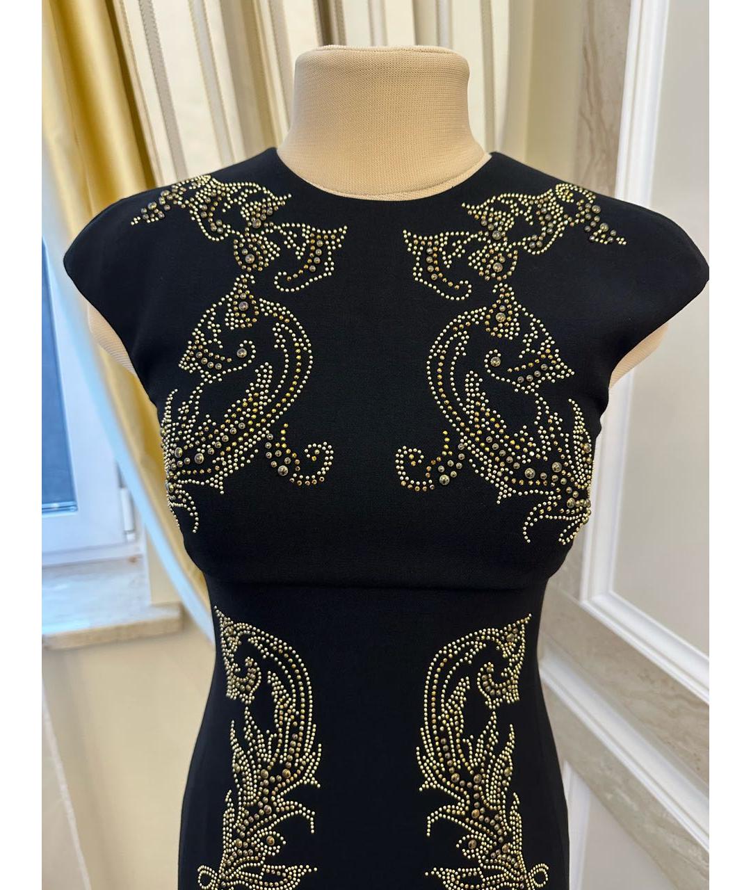 VERSACE COLLECTION Черное коктейльное платье, фото 4