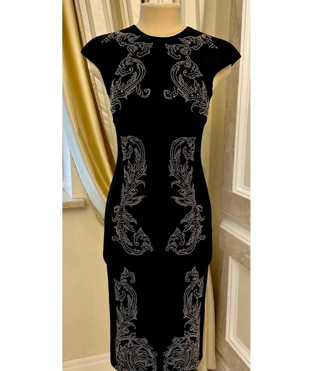 VERSACE COLLECTION Черное коктейльное платье, фото 7