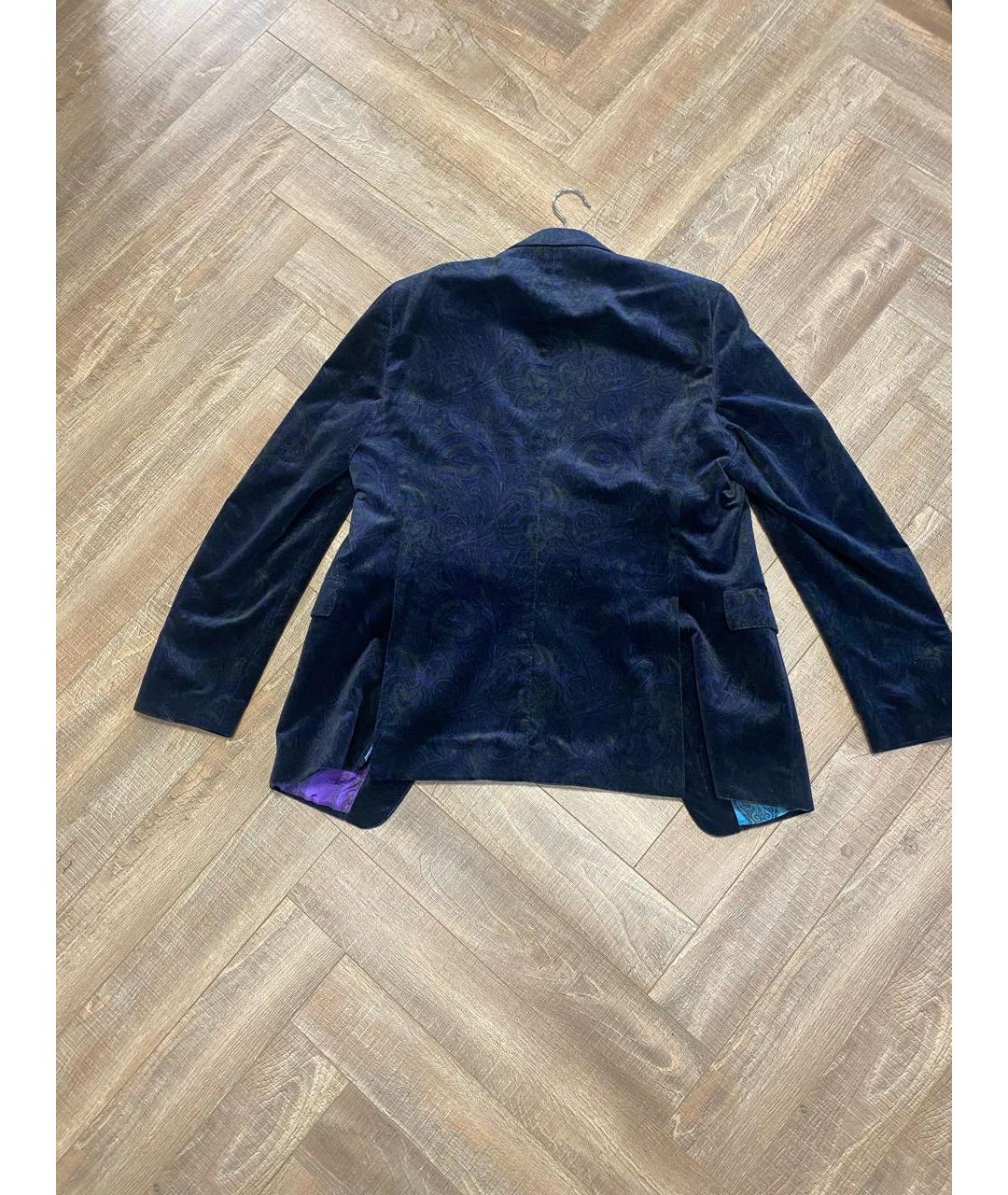 ETRO Темно-синий вискозный пиджак, фото 2