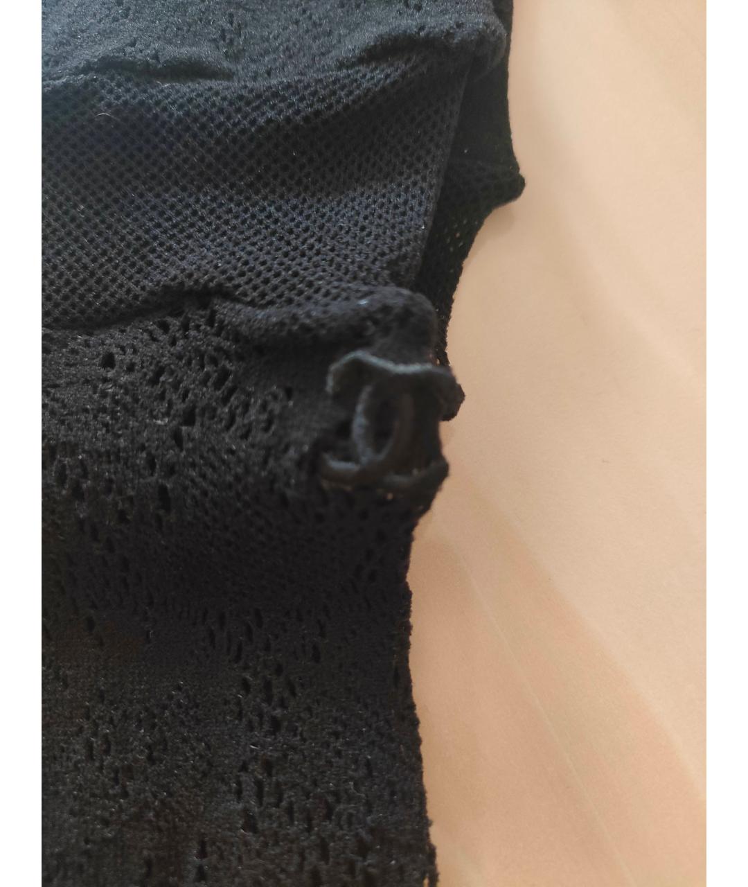 CHANEL PRE-OWNED Черные носки, чулки и колготы, фото 2