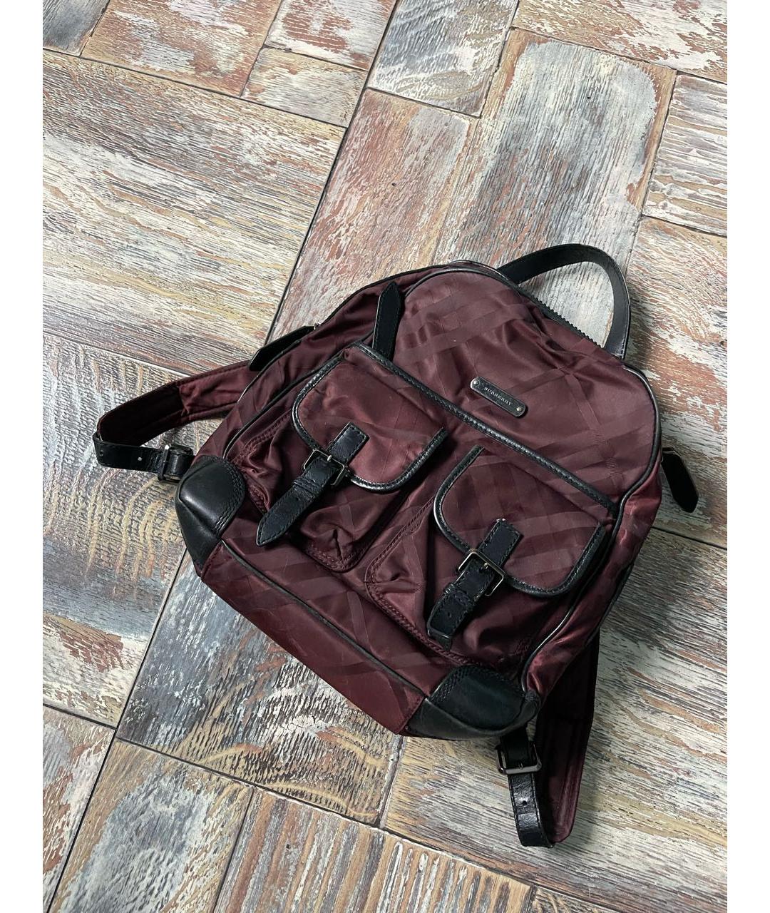 BURBERRY Бордовый рюкзак, фото 2