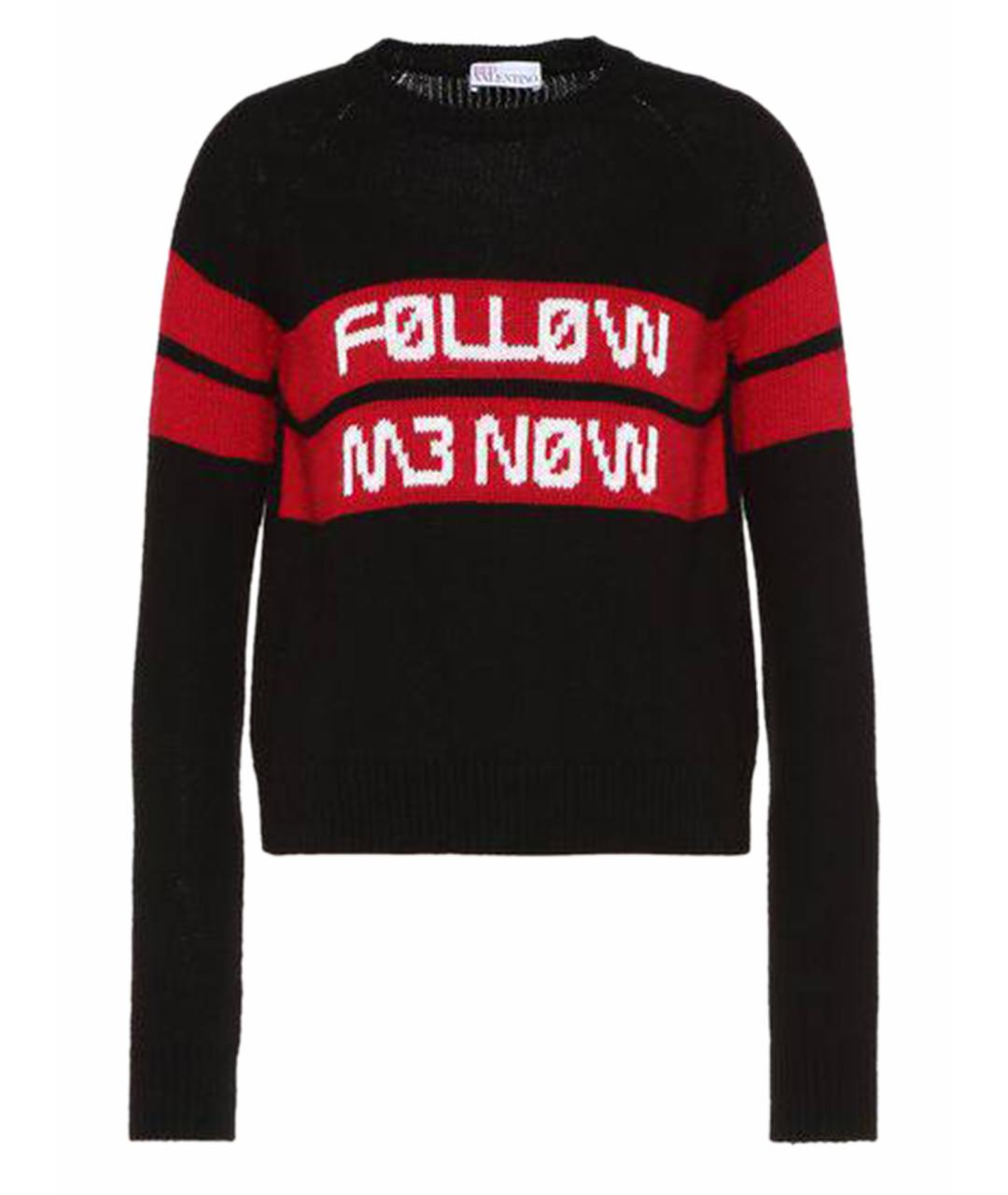 RED VALENTINO Черный шерстяной джемпер / свитер, фото 1