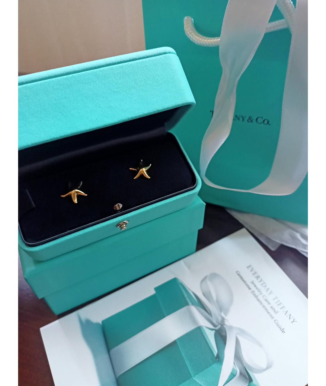 TIFFANY&CO Золотые серьги из желтого золота, фото 5